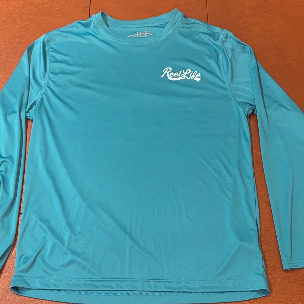 Reel Life Men's Teal Long Sleeve Shirt